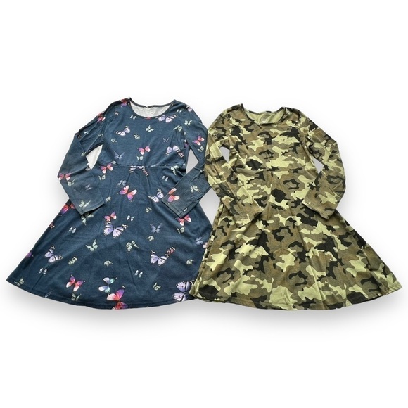 Wonder Nation Girls Fit and Flare Dress Bundle Size 10/12 - Picture 1 of 12